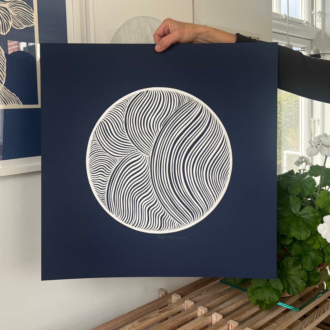 Indigo • knækket hvid