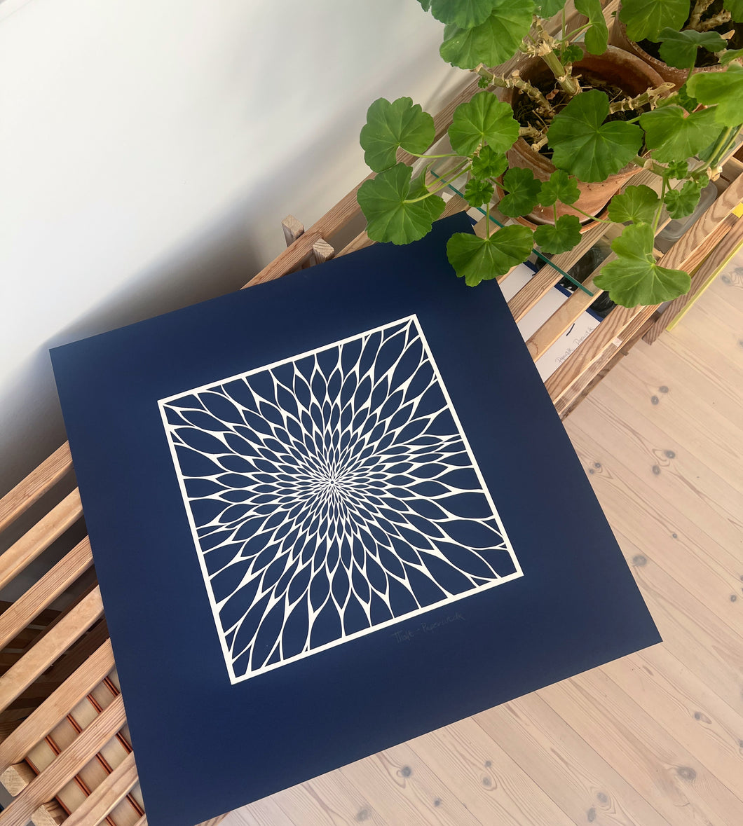 Indigo • knækket hvid