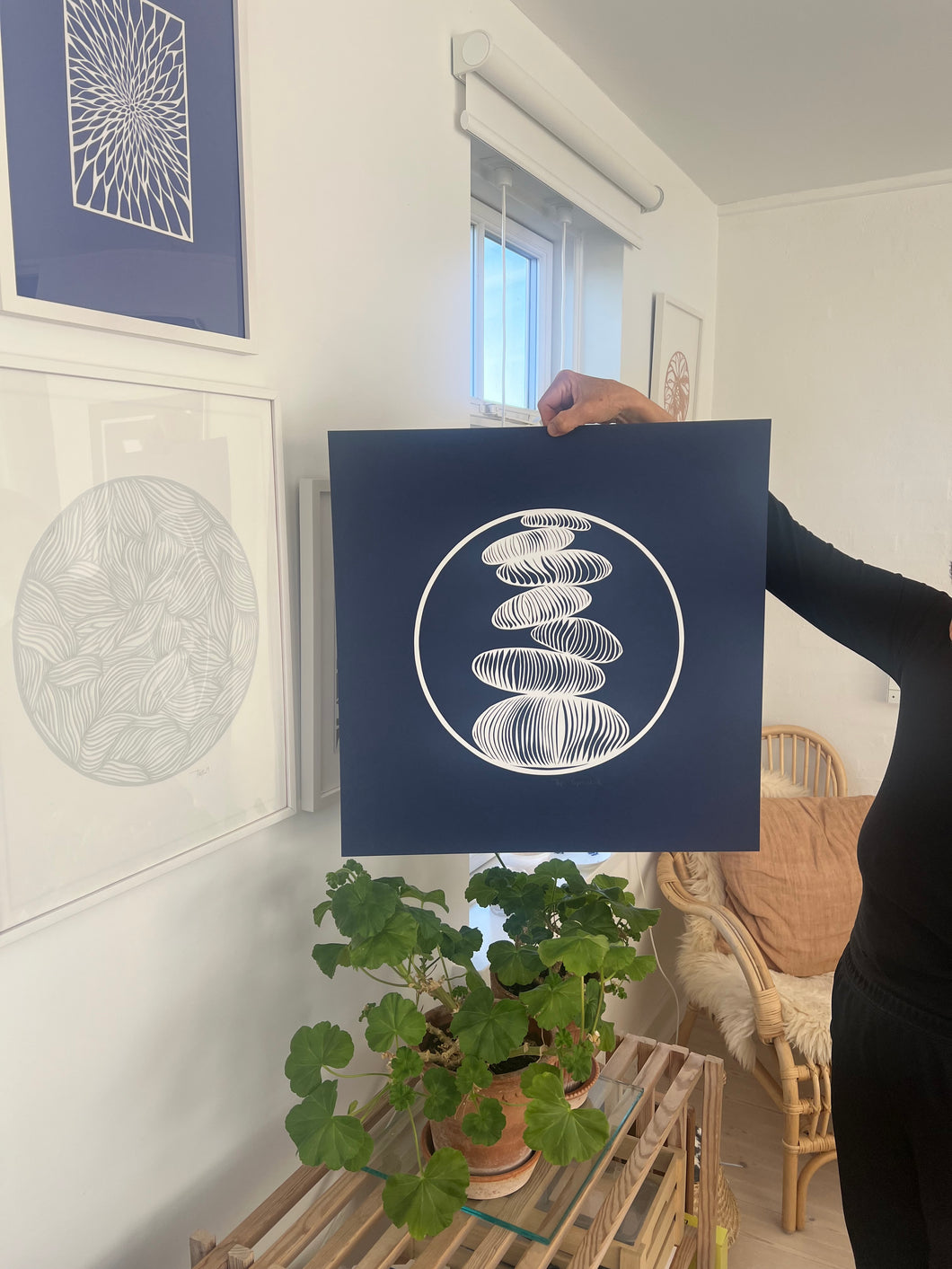 Indigo • knækket hvid