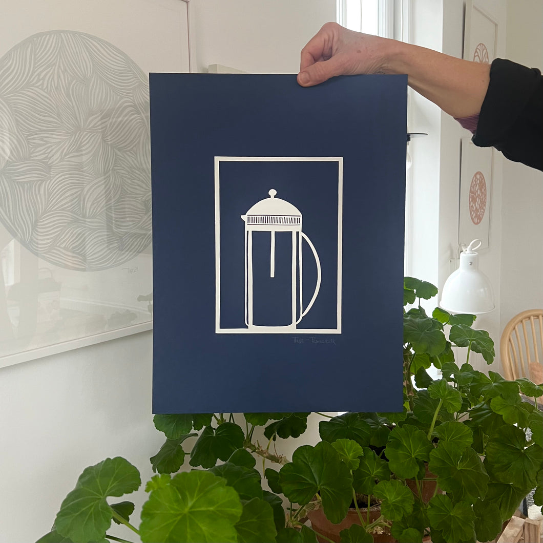 Indigo • knækket hvid